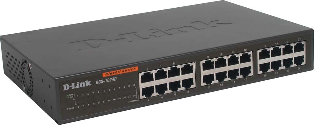 Switch D-Link 24 ports 10/100/1000Mbps DGS-1024D - grosbill.com - 0