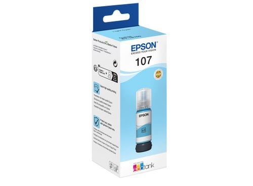 Epson Ink/107 EcoTank Light CY ink bottle - Achat / Vente Consommable imprimante sur grosbill.com - 2