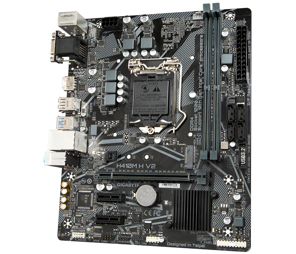 Gigabyte H410M-H V2 Micro-ATX  - Carte mère Gigabyte - grosbill.com - 1