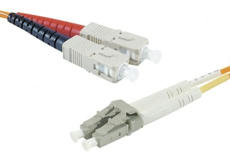 Cordon fibre Optique multimode LC/SC 62,5/125 - 2m  - 0