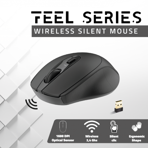 Advance Feel Wireless Noire - Souris PC Advance - grosbill.com - 1