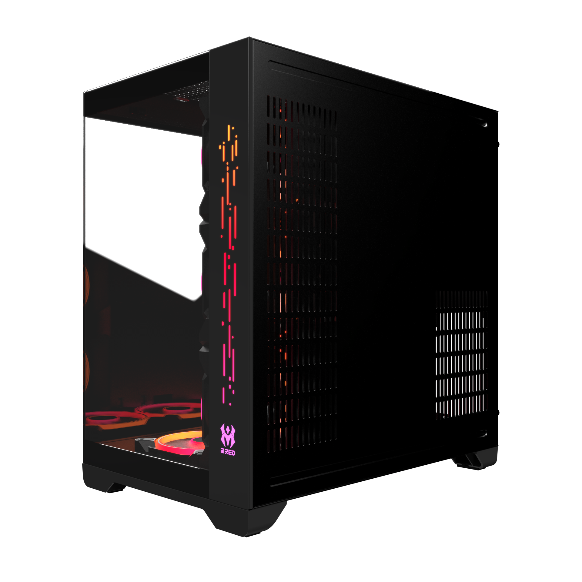 M.RED Crystal Sea Noir Noir - Boîtier PC M.RED - grosbill.com - 2