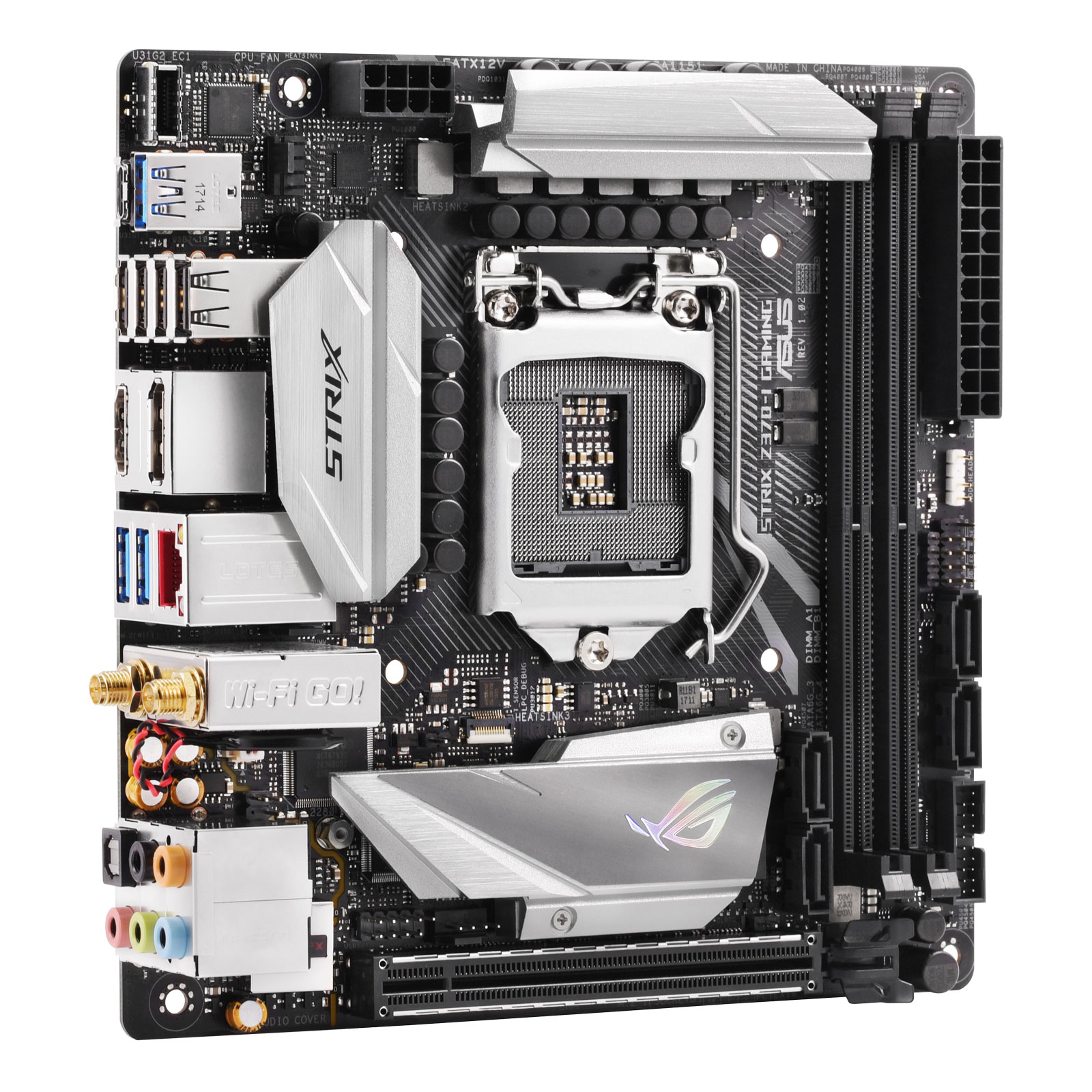 Asus STRIX Z370-I GAMING Mini-ITX  - Carte mère Asus - grosbill.com - 3