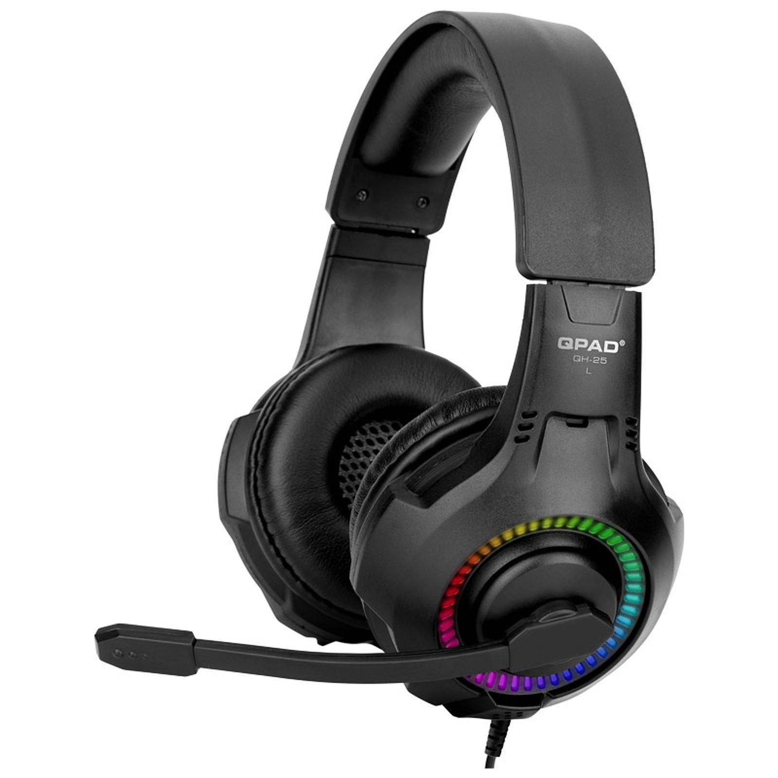 QPAD QH-25 True 7.1 Noir - Micro-casque - grosbill.com - 0