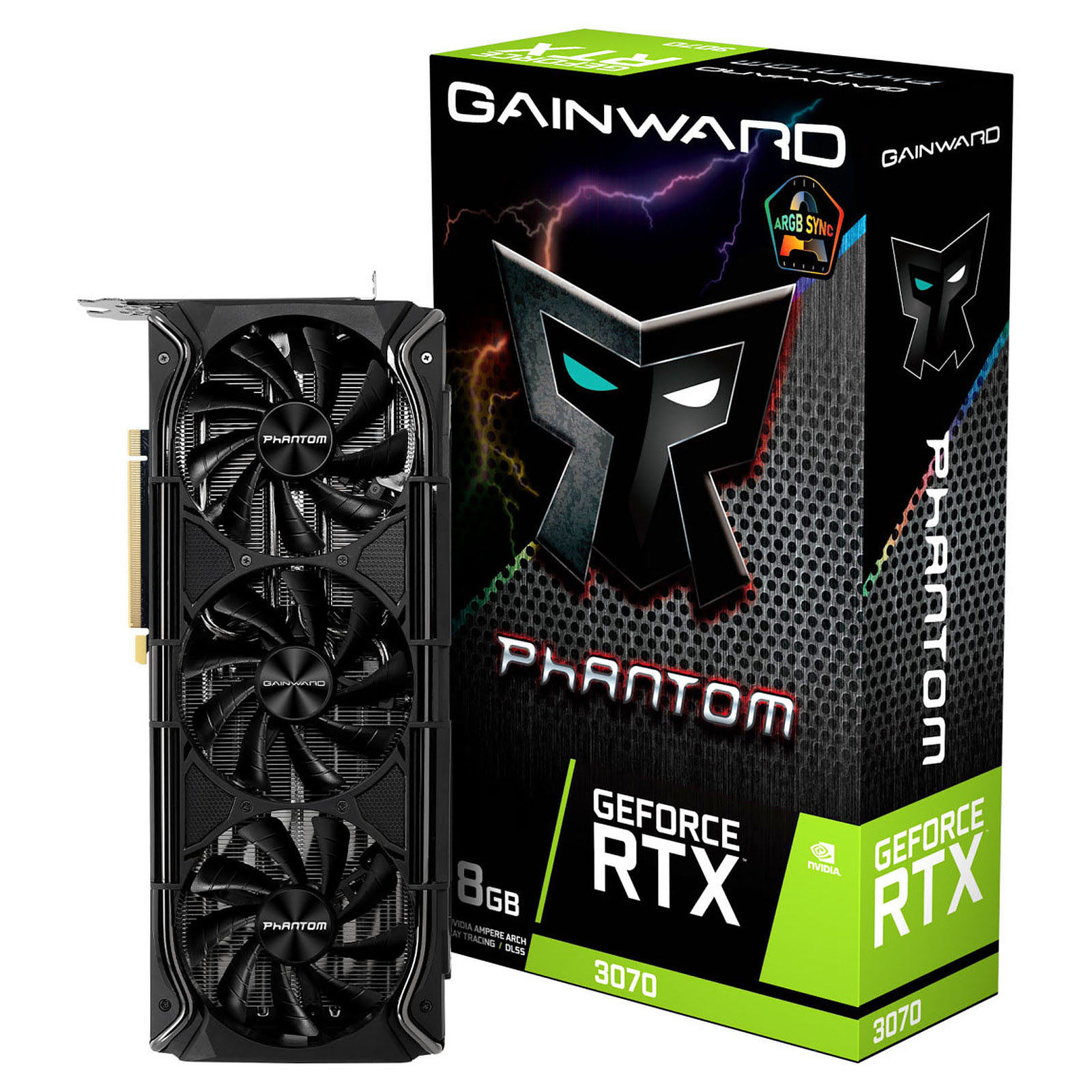 Gainward RTX 3070 Phantom+ 8G LHR  - Carte graphique Gainward - 0