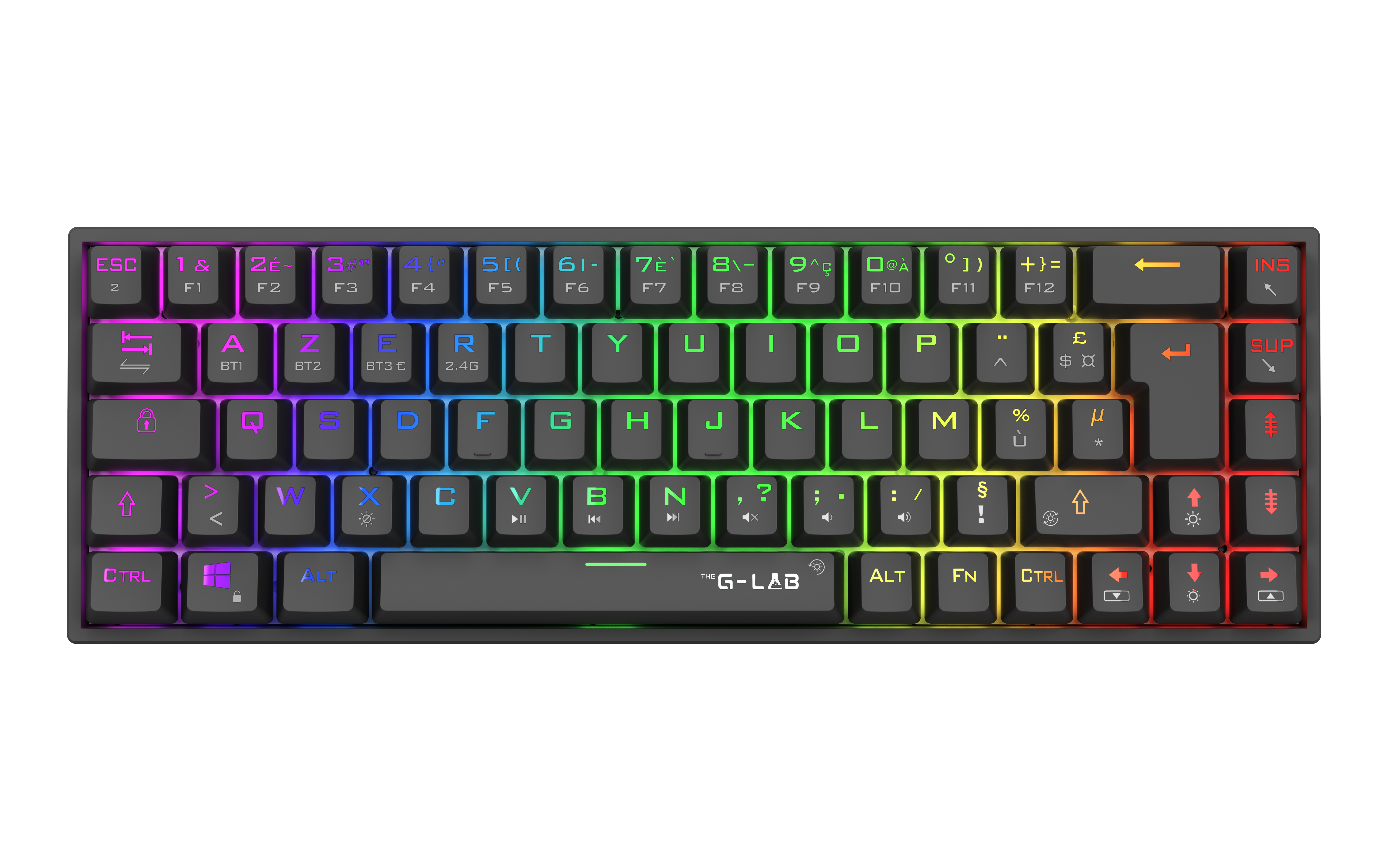 The G-LAB Keys Titanium 65% RGB/Filaire/BT/Noir - Clavier PC - 5