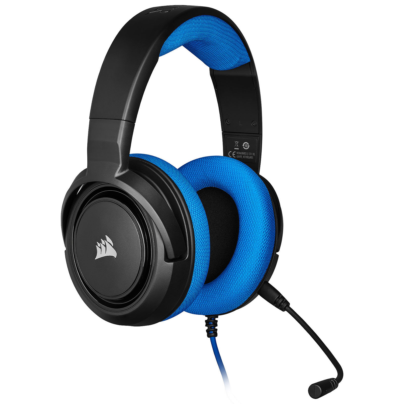 Corsair HS35 Blue Stereo Bleu - Micro-casque - grosbill.com - 3