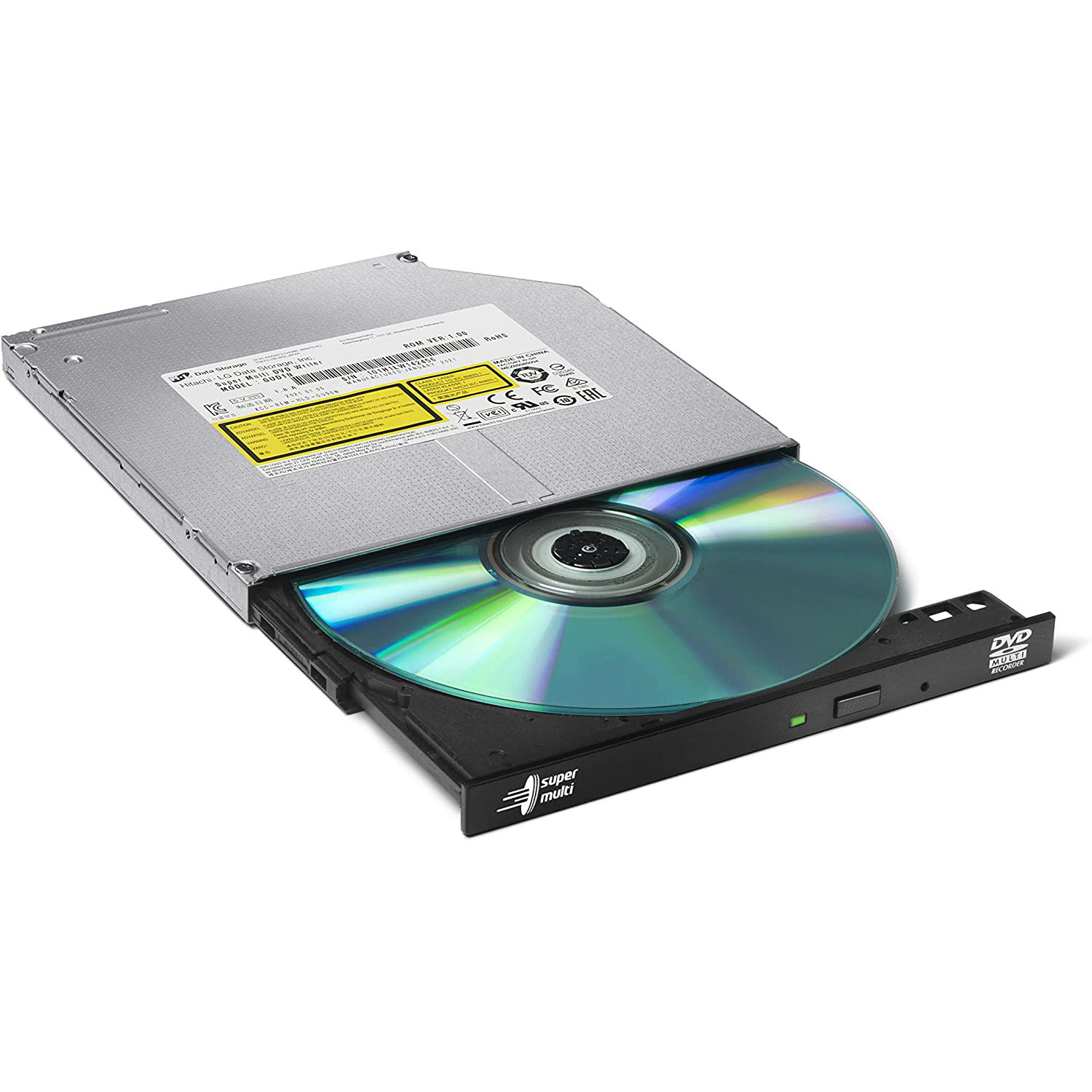 Hitachi-LG SATA GUD1N Slim 9.5mm Interne Noir - DVDRW - Graveur