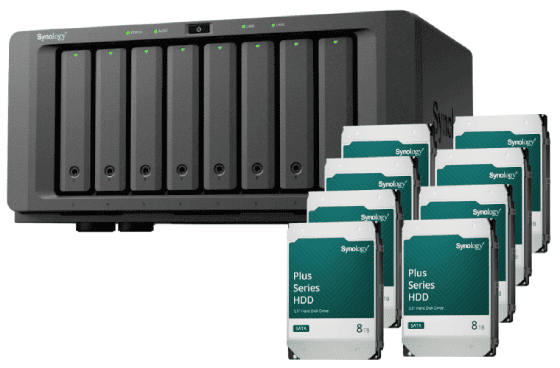 Synology DS1825+ - 8 baies avec 8 disques de 8To HAT3310-8T - Serveur NAS - 0