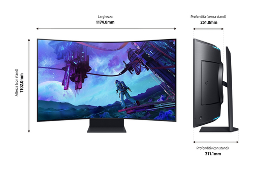 Samsung 55 pouces  LS55CG970NUXEN - Ecran PC Samsung - grosbill.com - 3