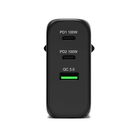 Port Chargeur mural GaN 100W - 3 ports + Câble USB-C 2m (902100EPEU) - Achat / Vente Chargeur sur grosbill.com - 6