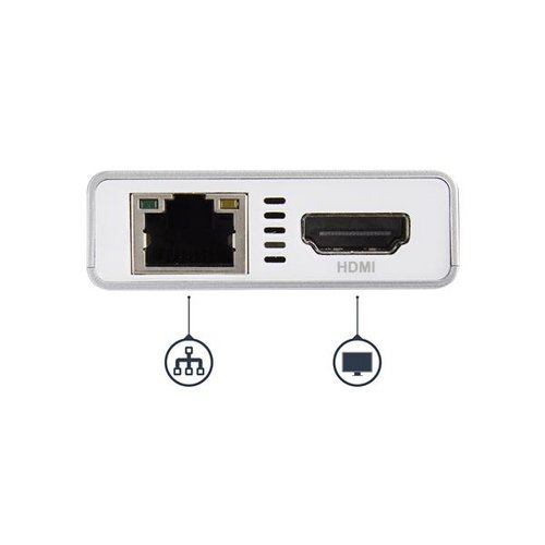 USB C Multiport Adapter - PD - Silver - Achat / Vente sur grosbill.com - 3