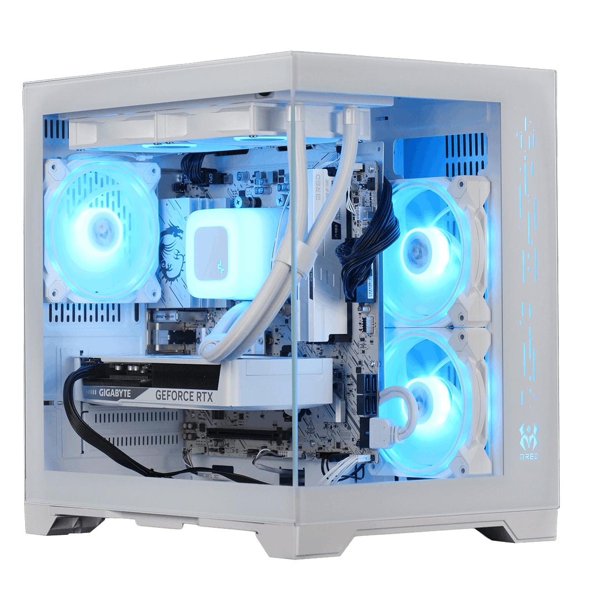 Grosbill MINI WHITE  - R5-7500F/5060Ti-8Go/32Go/1To (PCG-10603167) - Achat / Vente PC Fixe sur grosbill.com - 0