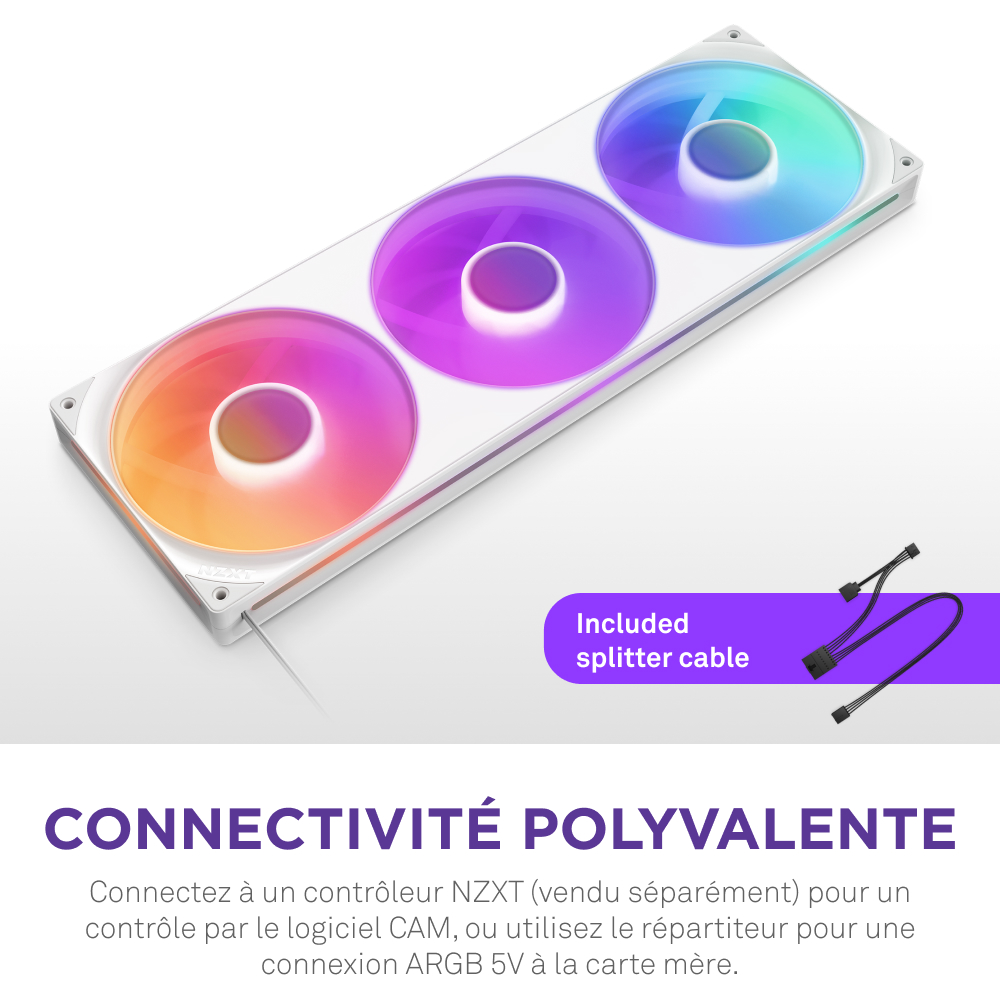 NZXT F420RGB Core Fan (Single Frame) - Ventilateur boîtier NZXT - 6
