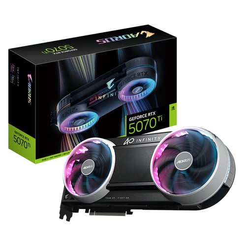 Gigabyte AORUS GeForce RTX 5070 Ti INFINITY 16G - Carte graphique - 1