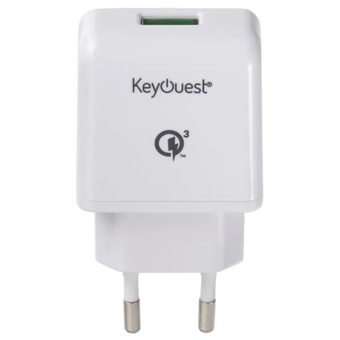 KEYOUEST Chargeur secteur ultra rapide USB - Blanc (KO018019 ) - Achat / Vente Chargeur sur grosbill.com - 1
