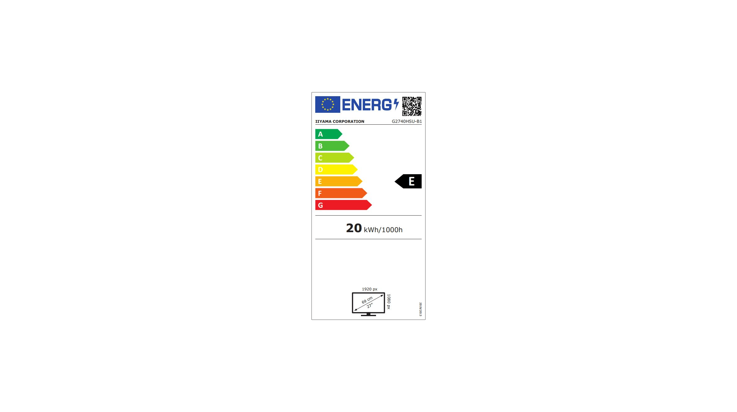 Iiyama 27 pouces  G2740HSU-B1 - Ecran PC Iiyama - grosbill.com - 1