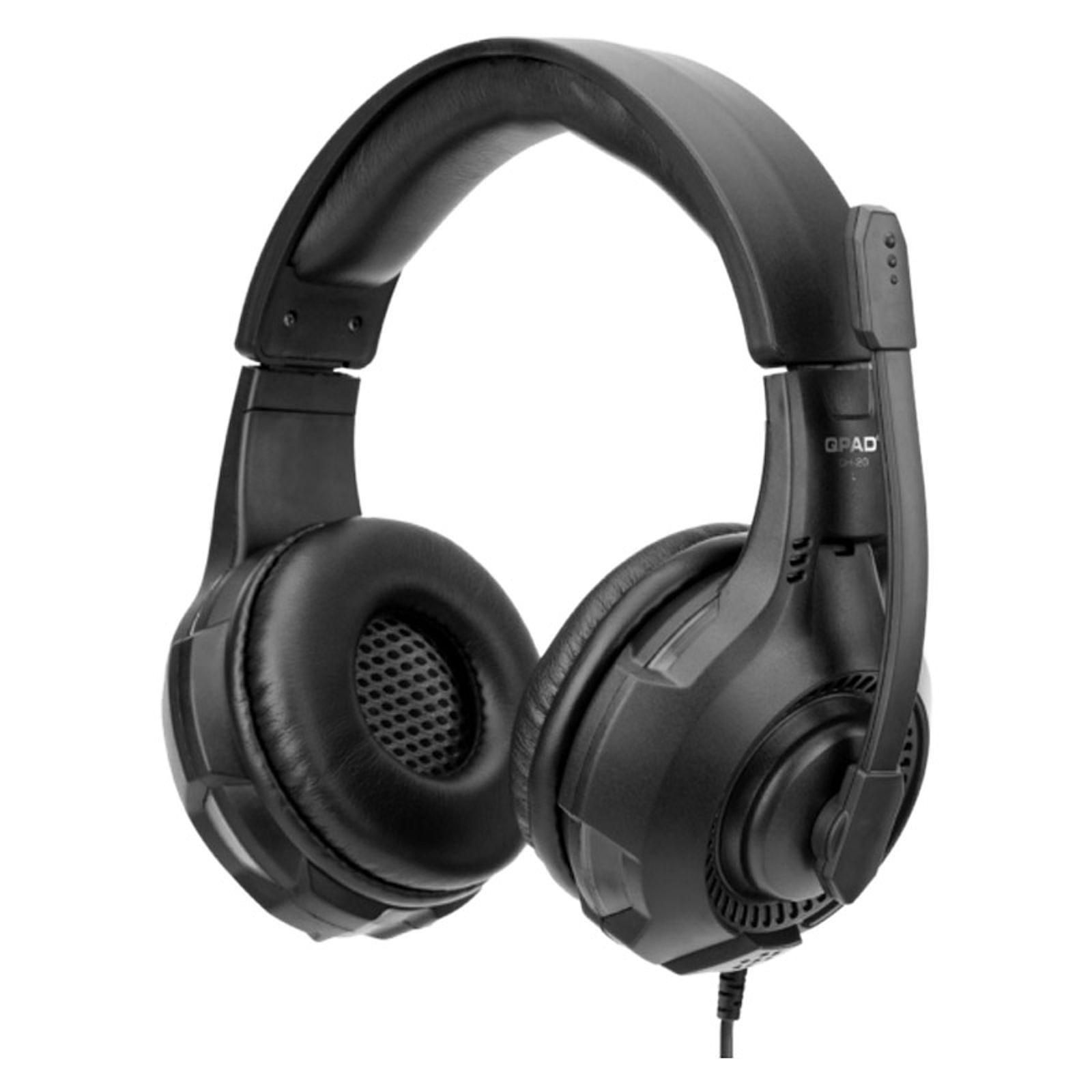 QPAD QH-20 Stereo Noir - Micro-casque - grosbill.com - 1