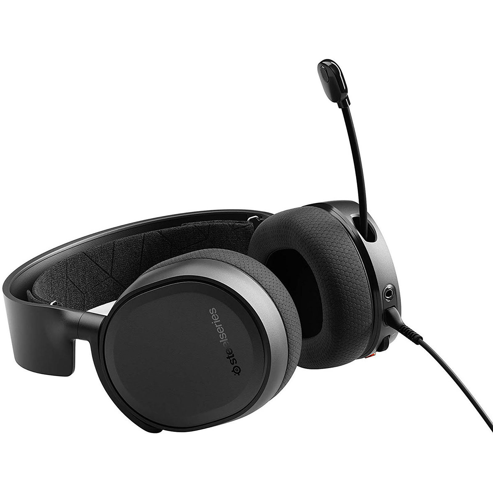 SteelSeries Arctis 3 Noir Stereo Noir - Micro-casque - grosbill.com - 1