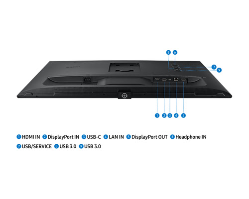 Samsung 32 pouces  LS32A60PUUPXEN - Ecran PC Samsung - grosbill.com - 1