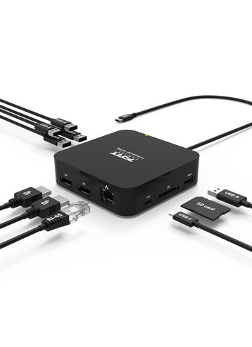 Station d'accueil bureau 3 X 4K USB-A & USB-C 12 périphériques 85W