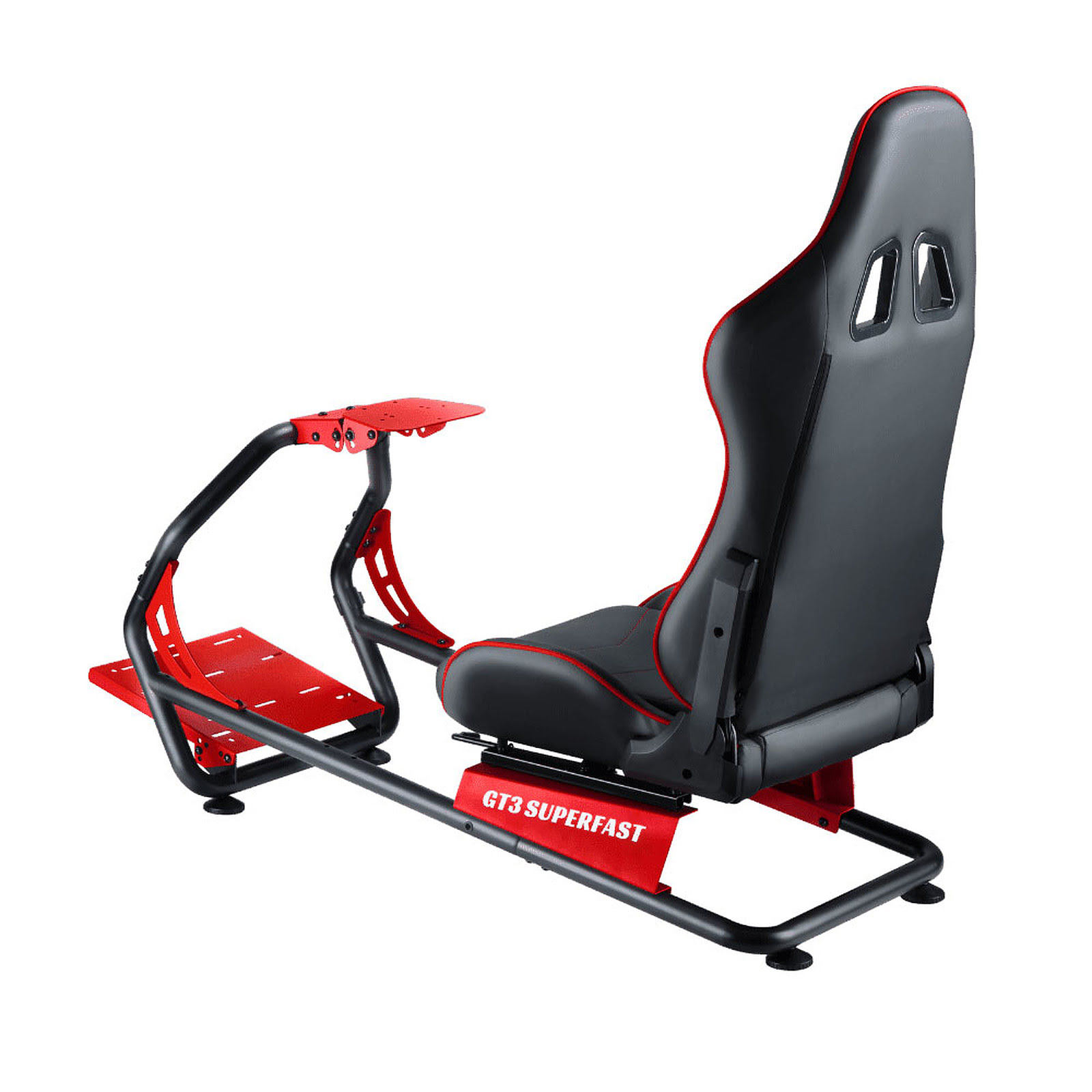 OPLite GT3 Cockpit SIMRACING Superfast Noir/Rouge - Siège PC Gamer - 2