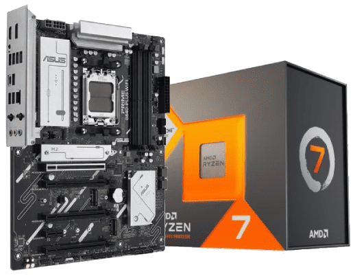 PRIME B840-PLUS WIFI + Ryzen 7 7800X3D tray - grosbill.com - 0