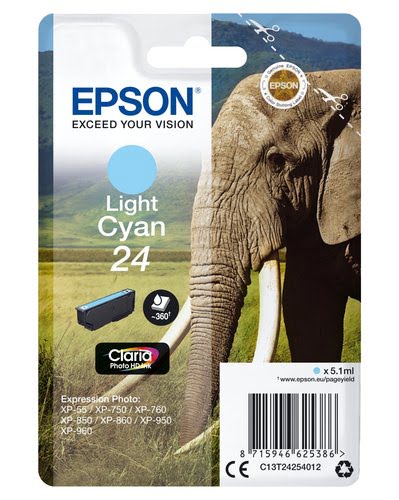 Epson Ink/24 Elephant 5.1ml LCY - Achat / Vente Consommable imprimante sur grosbill.com - 0