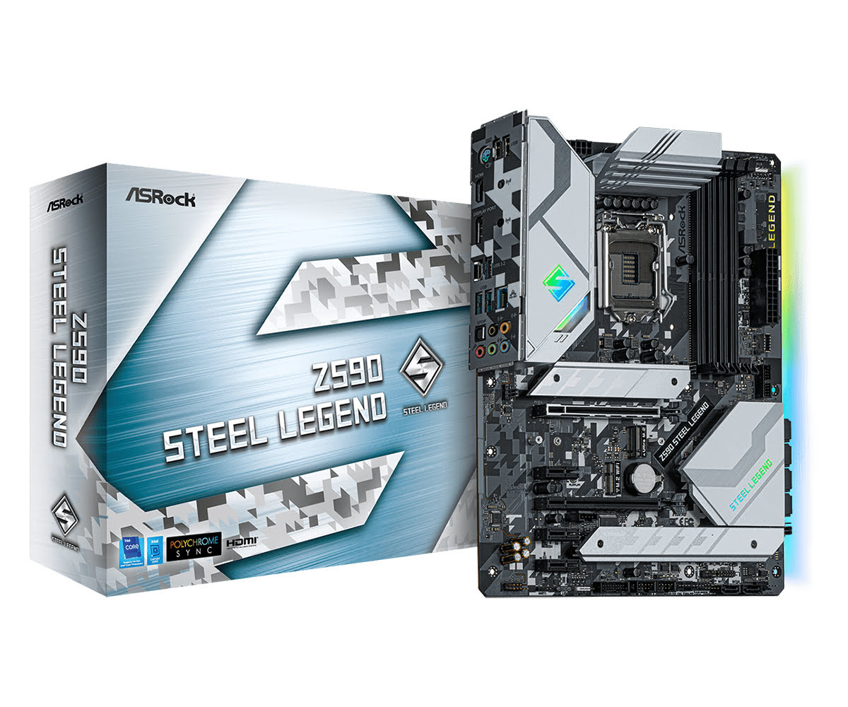 ASRock Z590 Steel Legend ATX  - Carte mère ASRock - grosbill.com - 1