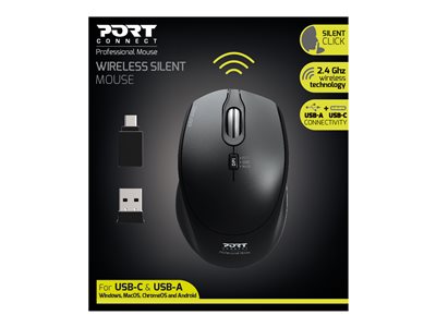 Port Connect SILENT - Souris PC Port - grosbill.com - 2
