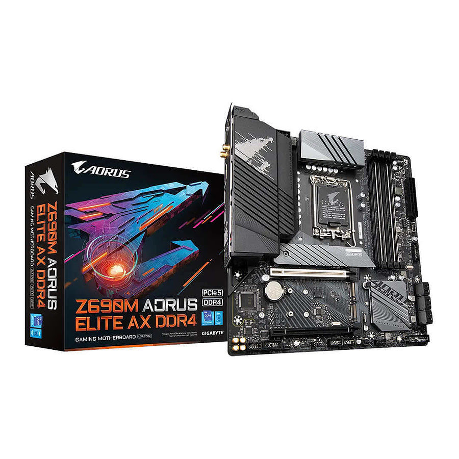 Gigabyte Z690M A ELITE AX DDR4 Micro-ATX  - Carte mère Gigabyte - 0