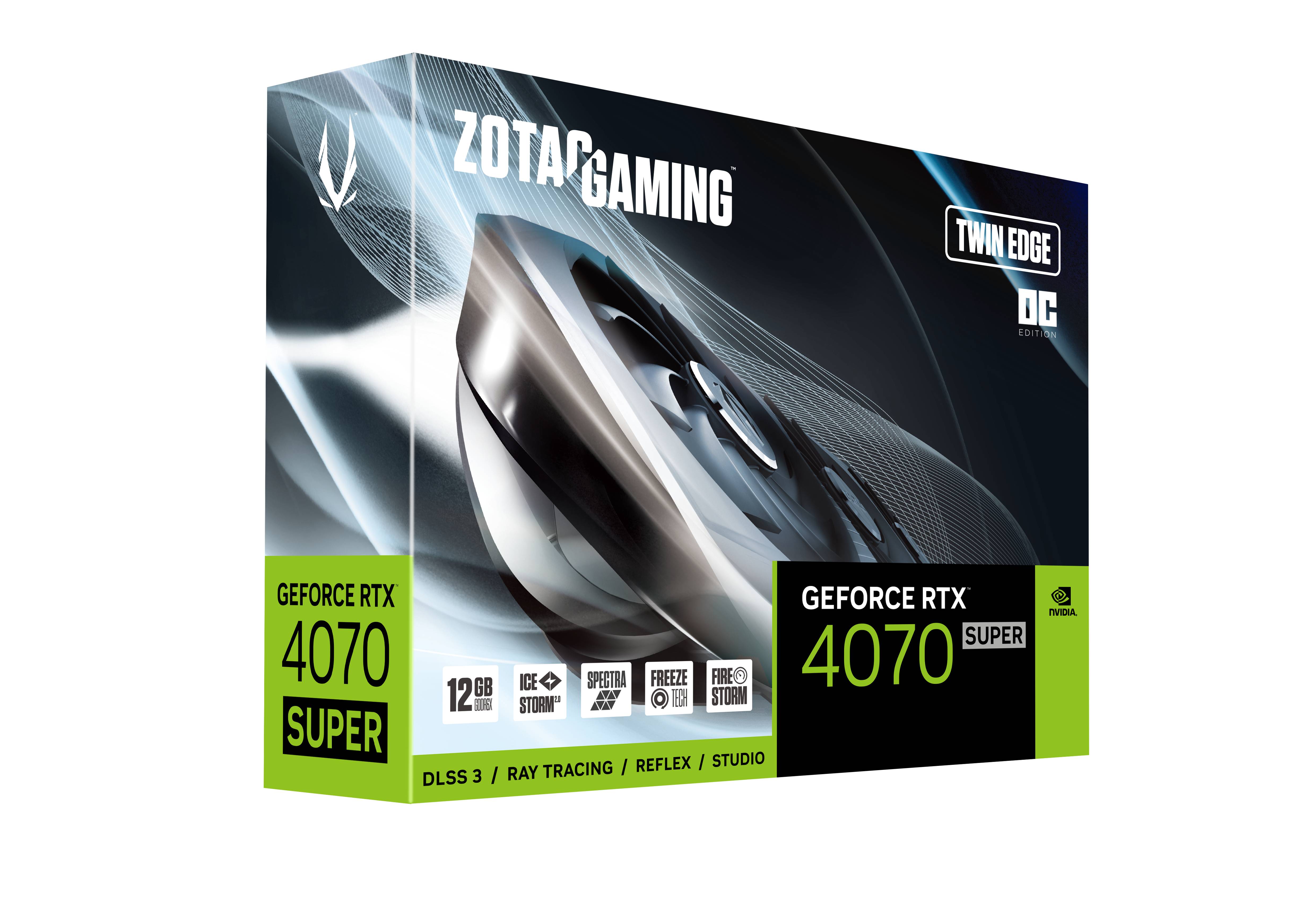 ZOTAC RTX 4070 SUPER TWIN EDGE OC  - Carte graphique ZOTAC - 7