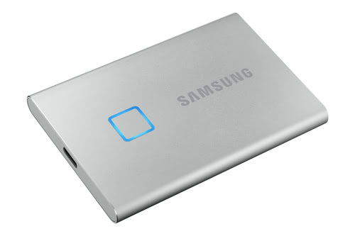 Samsung Portable T7 Touch 500Go USB3.2 Gen.2 Silver (MU-PC500S/WW) - Achat / Vente Disque SSD externe sur grosbill.com - 3