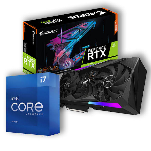 Pack i7-11700K + RTX 3070 AORUS M 8G LHR - grosbill.com - 0