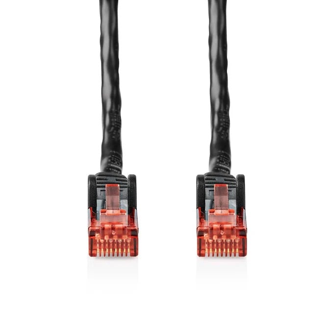 Câble RJ45 Cat6 U/UTP - 30m - Noir - Connectique réseau - 1