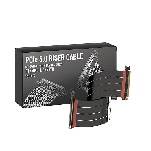 LINKUP AVA5 Armour Câble Riser PCIE 5.0 - 40cm  - Accessoire boîtier - 0