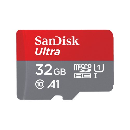 Sandisk 32GB Ultra microSDHC+SD Adapter 120MB/s