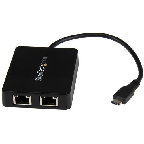 Dual USB-C to GbE Adapter w/USB port - Achat / Vente sur grosbill.com - 0