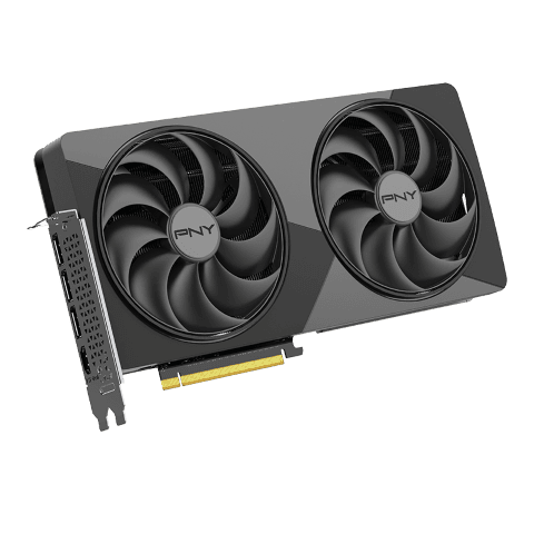 PNY GeForce RTX 5070 Ti 16Go Slim Dual Fan Overclocked - Carte graphique - 4