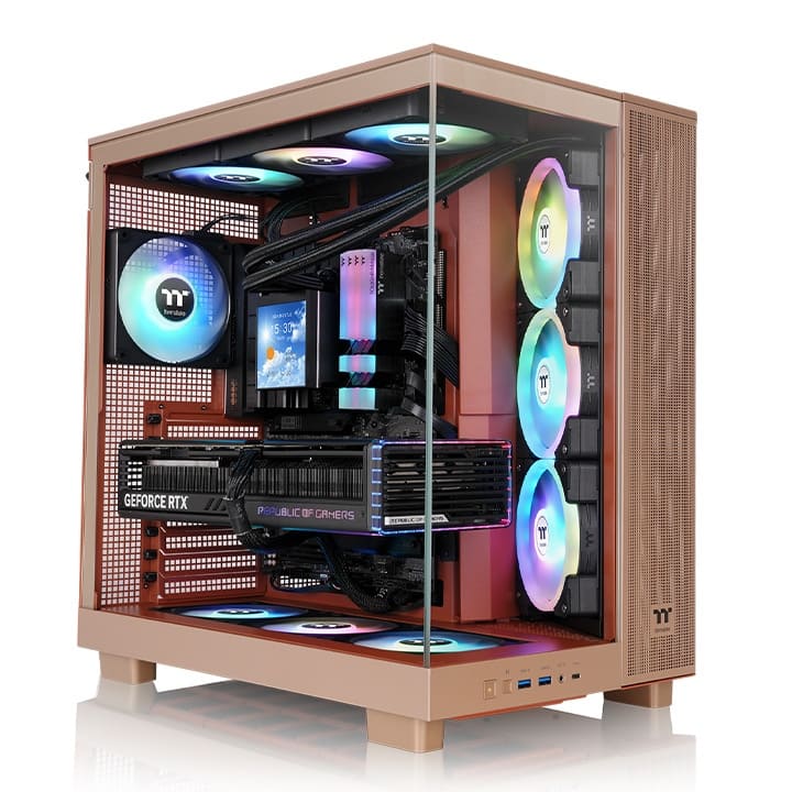 Thermaltake View 380 XL TG ARGB Gravel Sand Sable - Boîtier PC - 0
