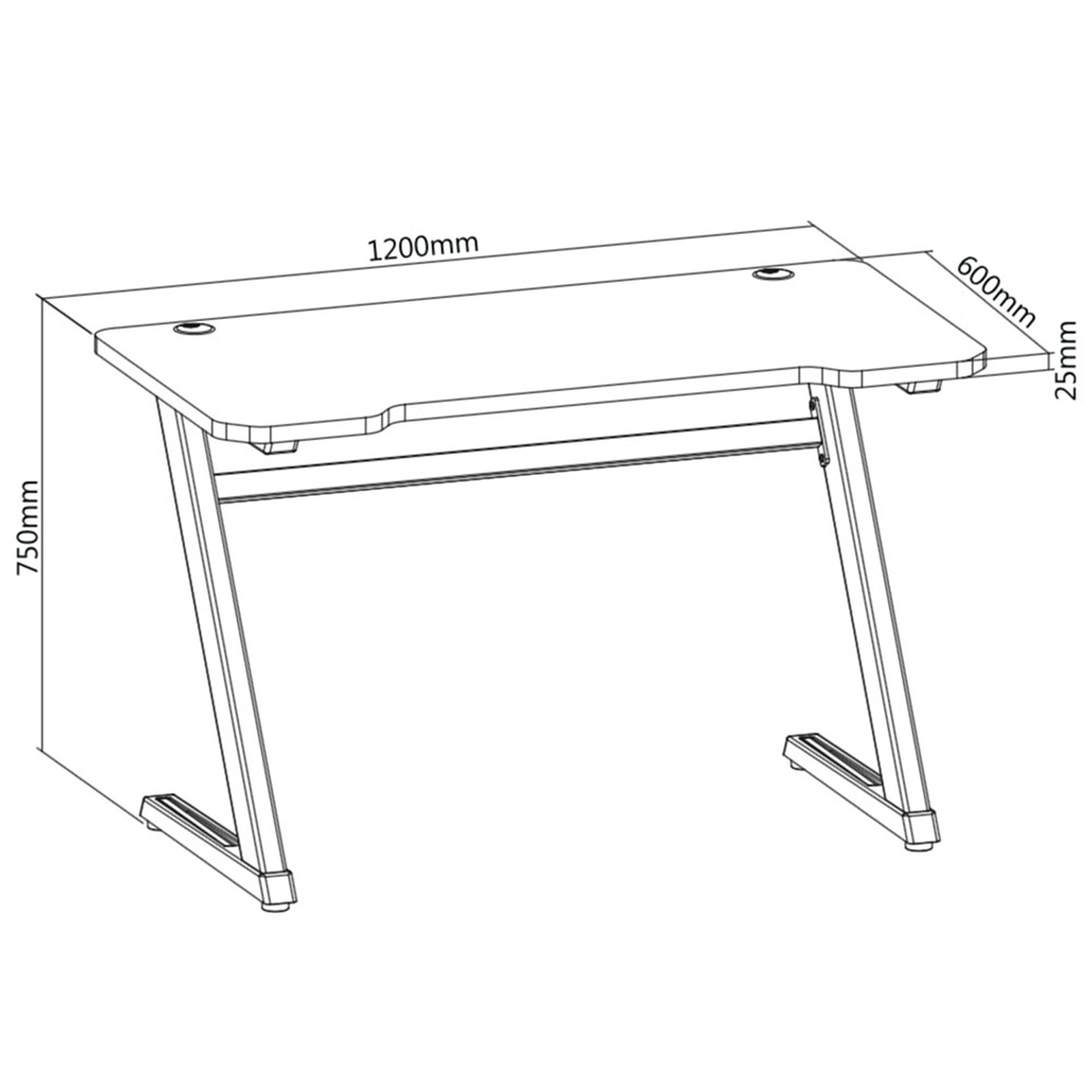 OPLITE Tilt Gaming Desk (OP-TGD) - Achat / Vente Bureau sur grosbill.com - 1
