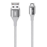 Connectique PC Belkin Premium Kevlar Cable Micro USB Silver Grosbill