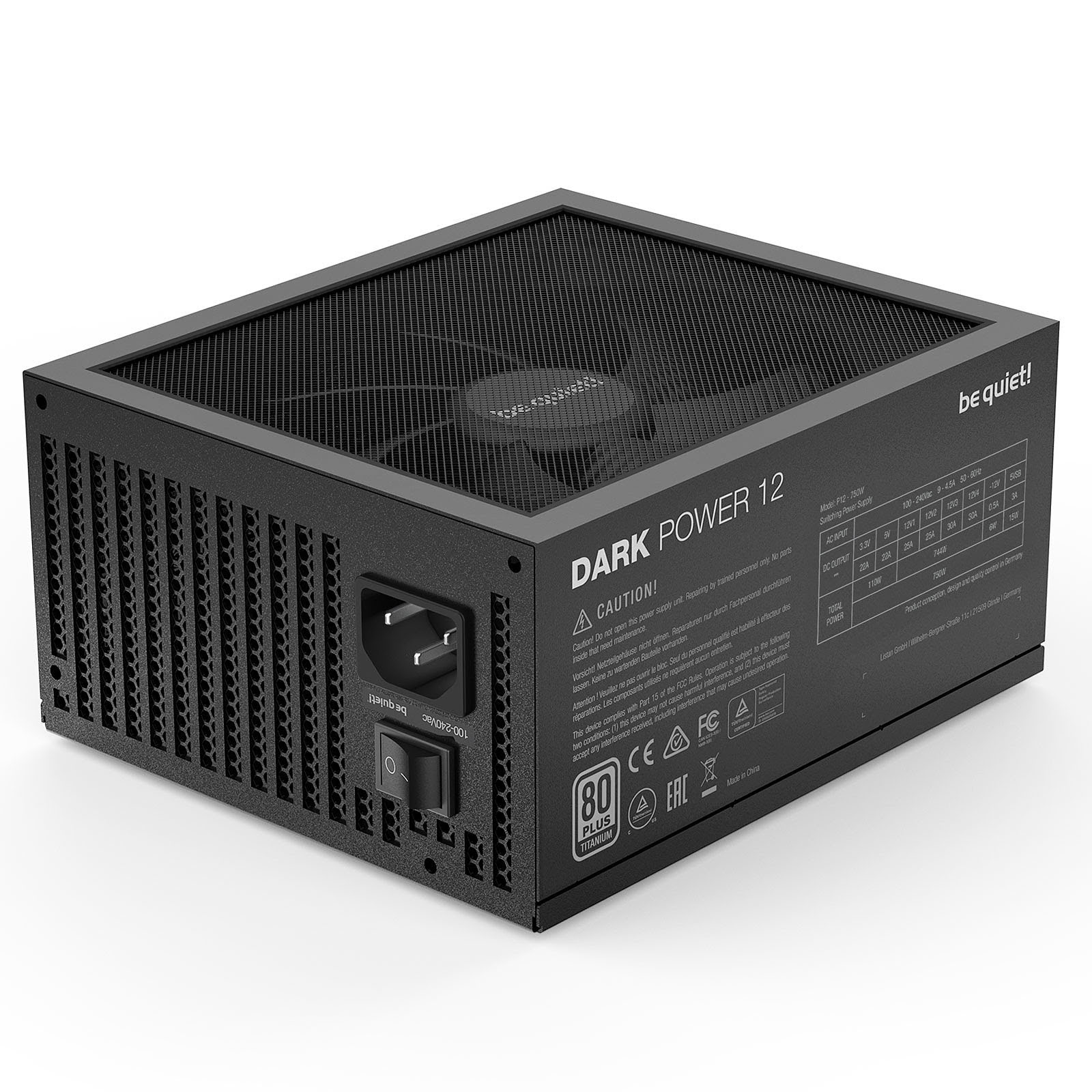 be quiet! Dark Power 12 80+ TITANIUM (850W) - Alimentation - 3