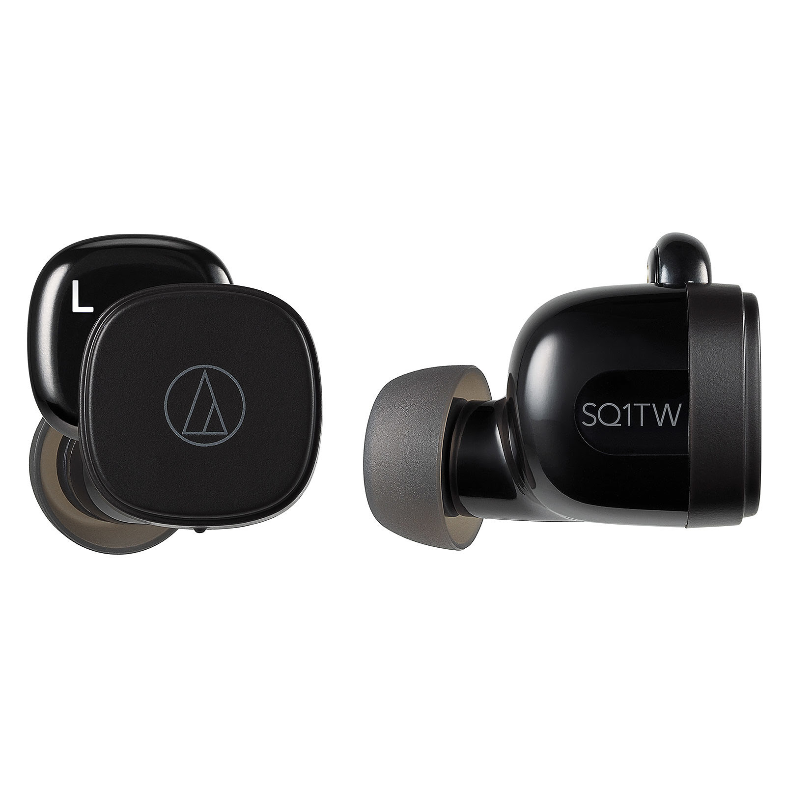 Ecouteur ATH-SQ1TWBK Sans Fil - Noir - Accessoire téléphonie Audio-Technica - 0