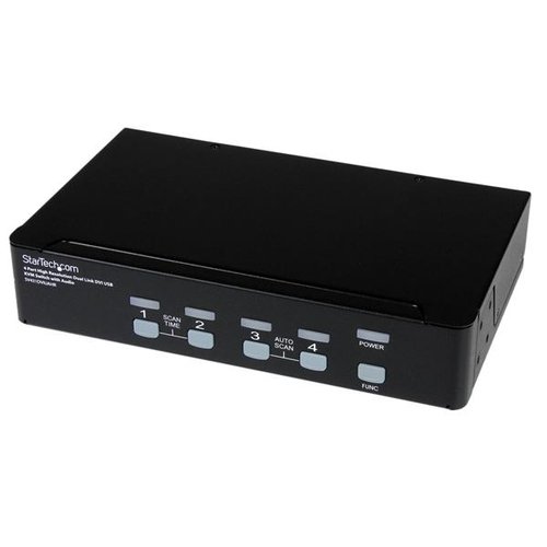 4 Port High Res USB DVI Audio KVM Switch - Achat / Vente sur grosbill.com - 0
