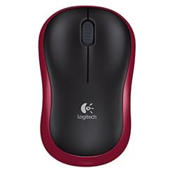 image produit Logitech M185 - Rouge/Sans fil  Grosbill