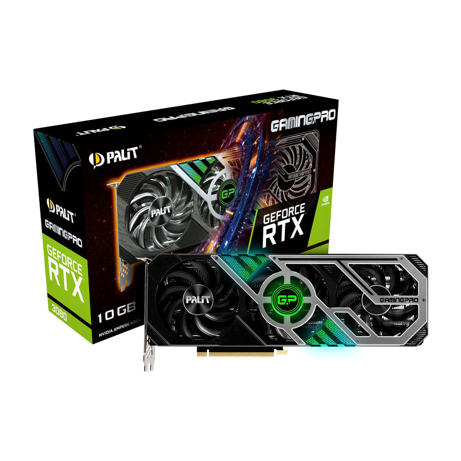 Palit RTX3080 GamingPRO 10G LHR  - Carte graphique Palit - 0