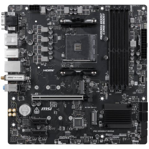 MSI PRO B550M-P WIFI6E Micro-ATX  - Carte mère MSI - grosbill.com - 2