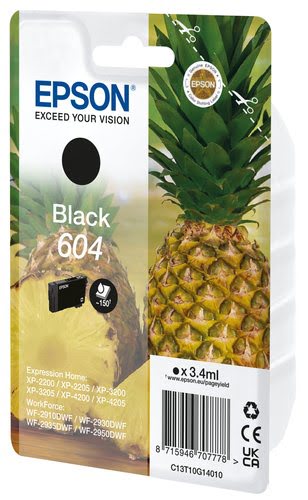 Epson Ink/604 Pineapple 3.4ml BK SEC