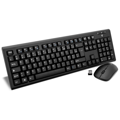V7 Ensemble clavier et souris sans fil a�� Noir